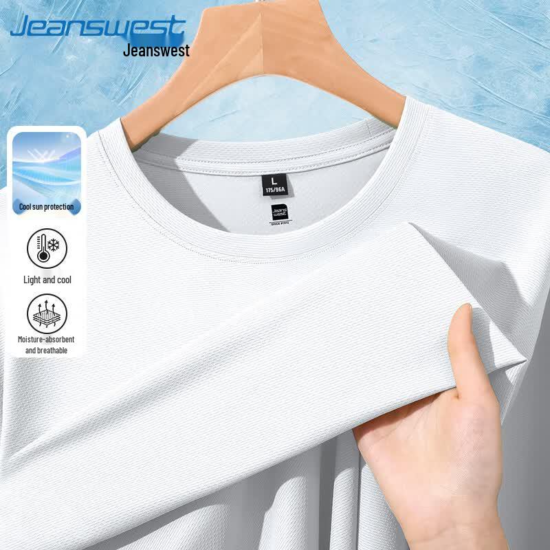 

Jeanswest Men s Ice Silk Cooling Short Sleeve T-Shirt M