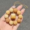 Bodhi Root Six-Character Mantra Beads: Women's Wrap-Around Bracelet for Prayer & Meditation.