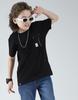 Monte Carlo Boys Solid Regular Fit Round Neck Half Sleeve T-Shirt