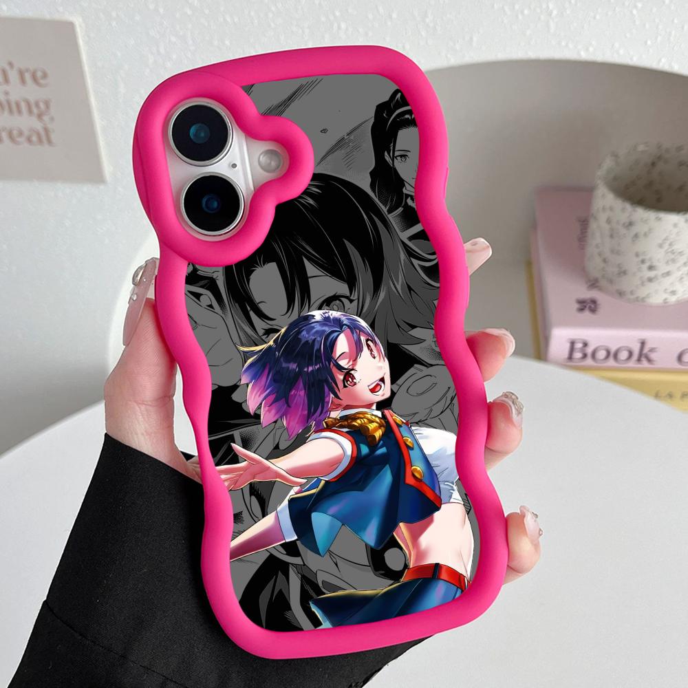 

Mato seihei Yakumo Ezo Wavy Edge TPU Mobile Phone Case for iPhone 17 16 15 14 13 12 11 Air Pro Max Plus Colorful Cover iPhone 15 Pro