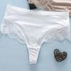 Big Size Female Summer Sexy Lace Belly Lift Hip Soft Without Trace In The Waist Triangle Briefs