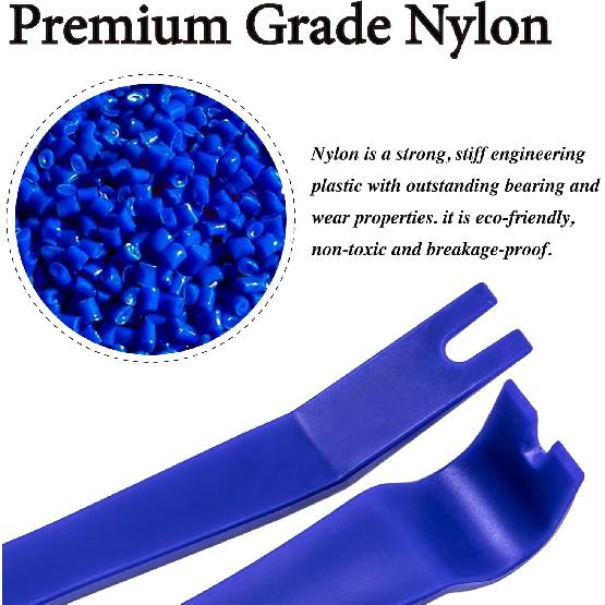 5PCS Auto Trim Removal Tool Kit, No Scratch Plastic Pry Tool Kit, Auto Trim Removal Pry Tool, Car Panel Door Window Fastener Removal Tool Set For