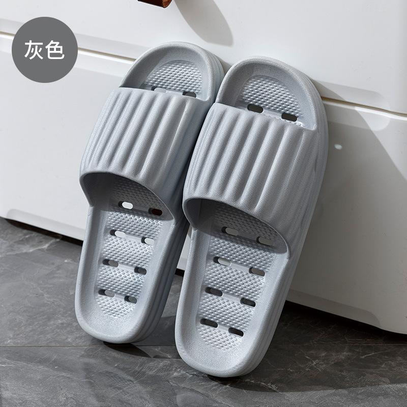 New bathroom leaking cool slippers women's summer couple indoor home home home non-slip stepping on shit feeling external wear men's summer