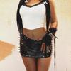 Minigonna Punk Rivettata in Ecopelle da Donna Europea & Americana - Sexy Moda Autunnale