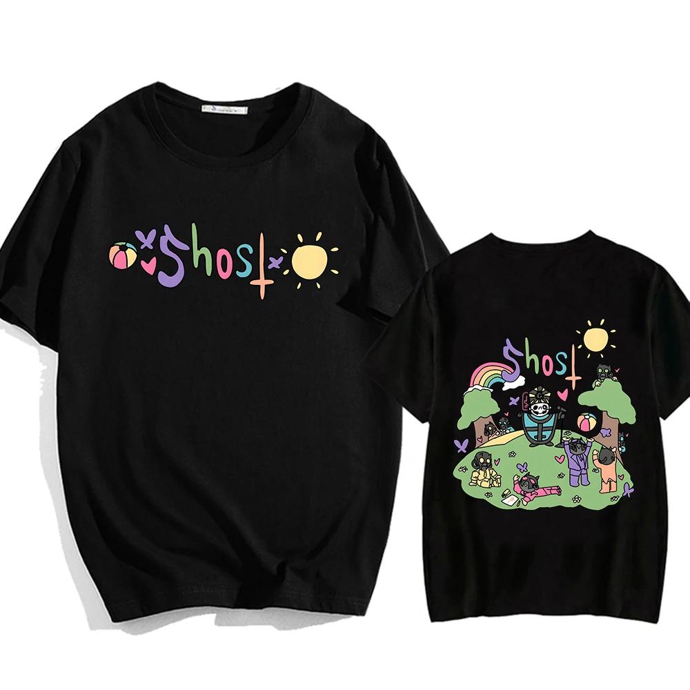 Ghost Band T-shirt Mens Hip Hop  Tee-shirt Short Sleeve Casual O-neck Tshirt Music Band's Fans Tees Unisex Shirts Man