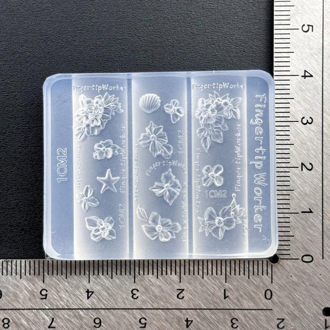 Baroque Heart French Necklace Butterfly Flower 3D Acrylic Nail Mold Diy Nail Art Decoration Transparent Manicure Template