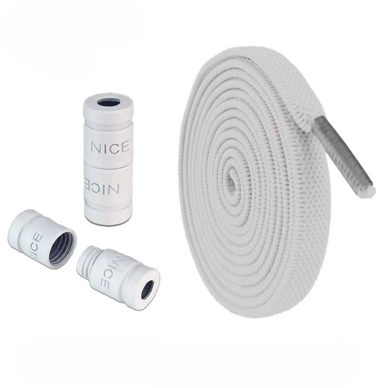 Шнурки Эластичные шнурки Кроссовки Шнурки Обувь Аксессуары белый