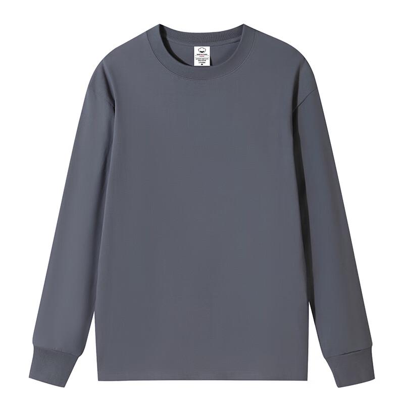 

Свитшот из чистого хлопка с рубчатыми манжетами с длинным рукавом XL