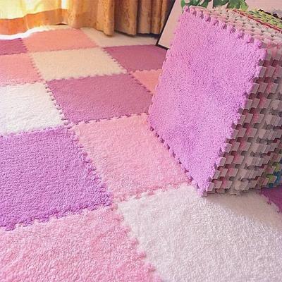 30*30cm Peluş Halılar Yatak Odası Başucu Patchwork Halılar Pencere Minderi Ins Stil Köpük Minder Kes Çıkar ve Yıka Patchwork Paspaslar