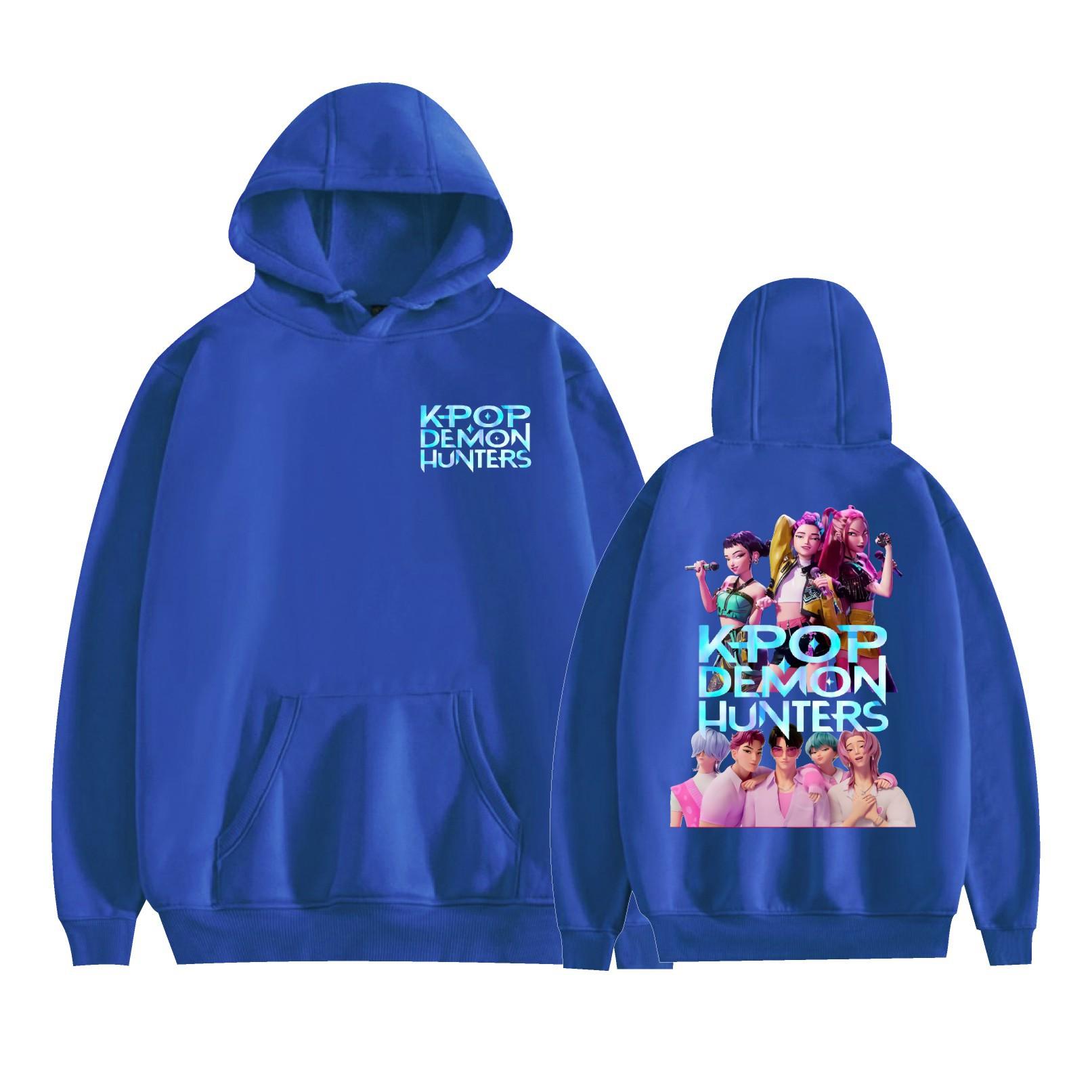 

KPop Demon Hunters Anime Hoodie Student Sweatshirt Long Sleeve Men Women Hoodies Streetwear Pullovers Fashion Clothes XXS
