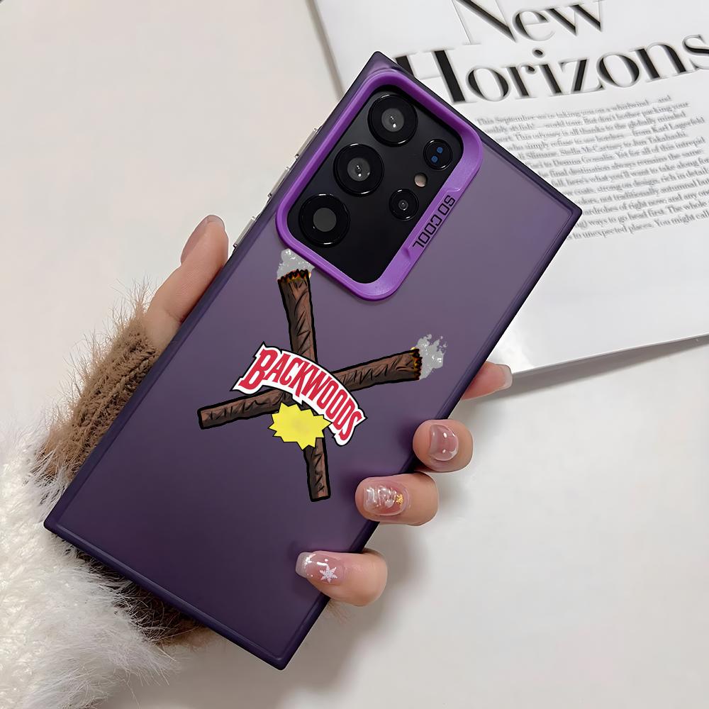 

B-Backwoods Logo Phone Case For Samsung Galaxy S25 Edge S24 S23 S22 S21 S20 Ultra Funda Silicone Silver Cover Galaxy S23plus