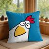 Kids Cartoon Cute Animal Cushion Cover Silky Short Plush Invisible Zipper Dustproof Sofa Pillow Case For Home Decor