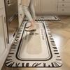 2-Piece Kitchen Oil-Proof Floor Mat Home Non-Slip Door Mat Full of Stand-Resistant Large Area Mat Carpet Crystal Velvet New