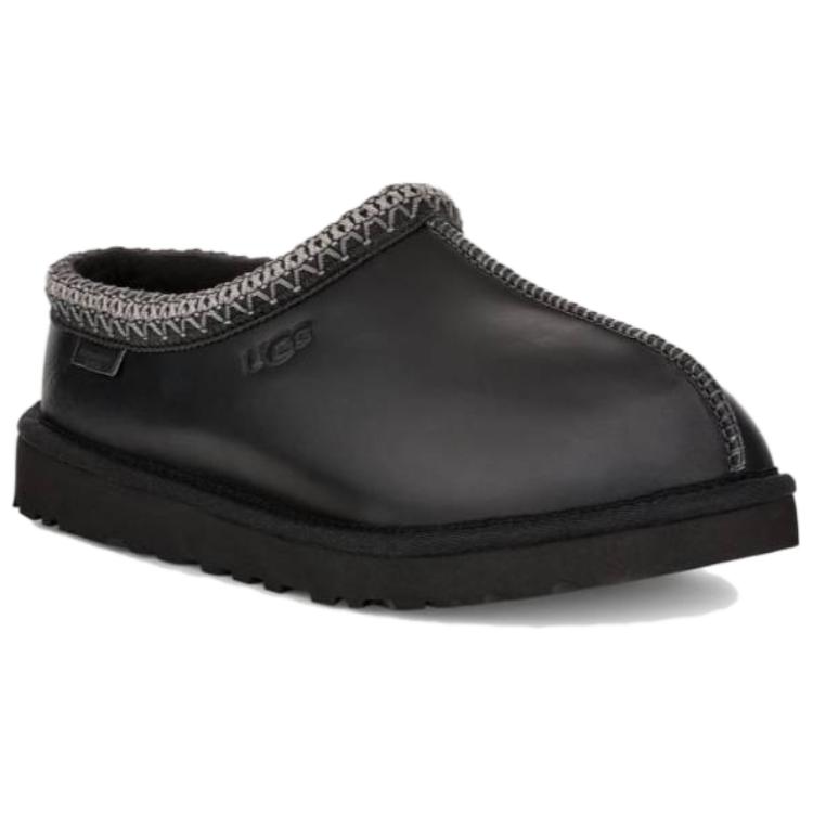 UGG Tasman Leather Regenerate Slipper Black Men Sneakers 1163890-BLK