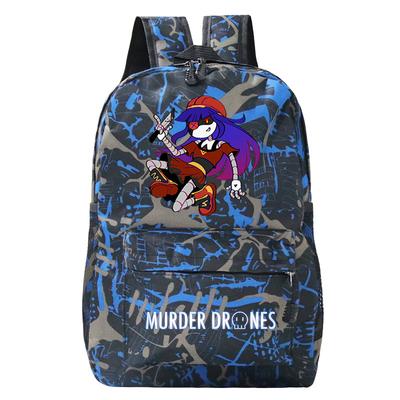 Murder Drones Personality Printing Trend Student School Bag Multifunctional Outdoor Travel Backpack