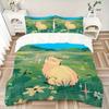 3pcs Cat Garden Print Bedding Quilt Cover, Soft and Comfortable Quilt Cover Suitable for Bedroom and Guest Room173