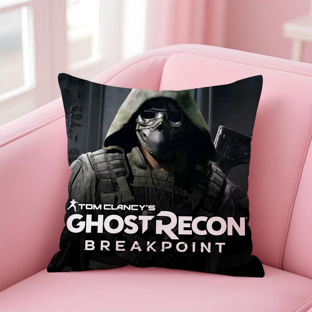 Tom Clancys GhostBreakpoint Cushion Cover Comfortable Reversible Pillow Cover Ideal For Car Sofa Bedroom & Beyond