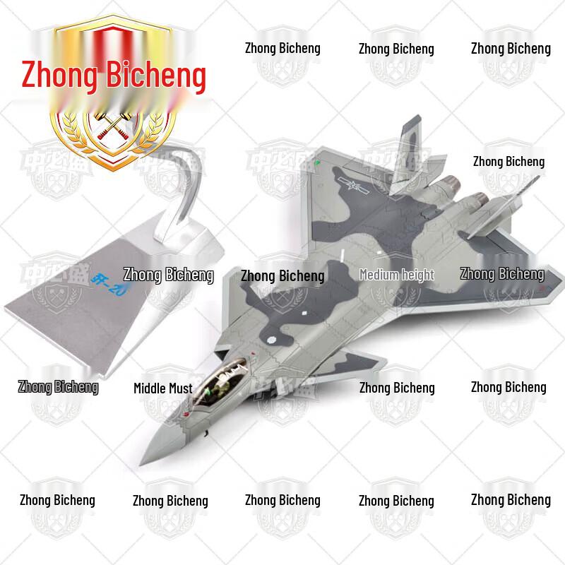 Realistic 1:48 J-20 Fighter Jet Model