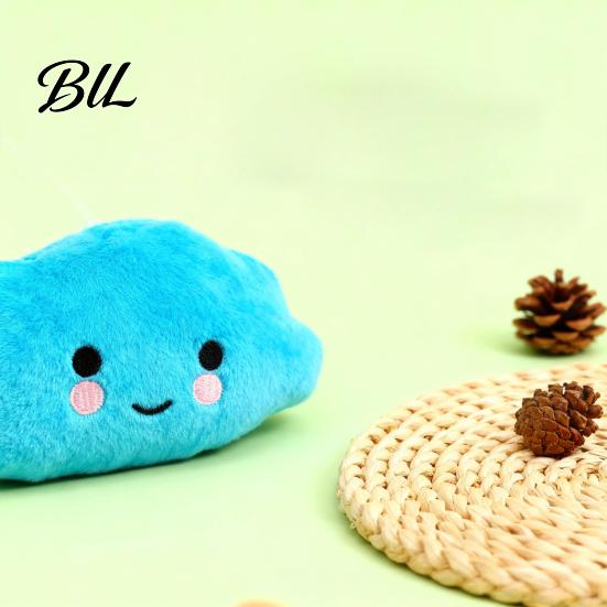 Pet Boredom Relief Toy Plush Cloud Dog Squeaky Cute Chew Soft Puppy Teething for Dogs Solo Entertainment Interactive Play Fun