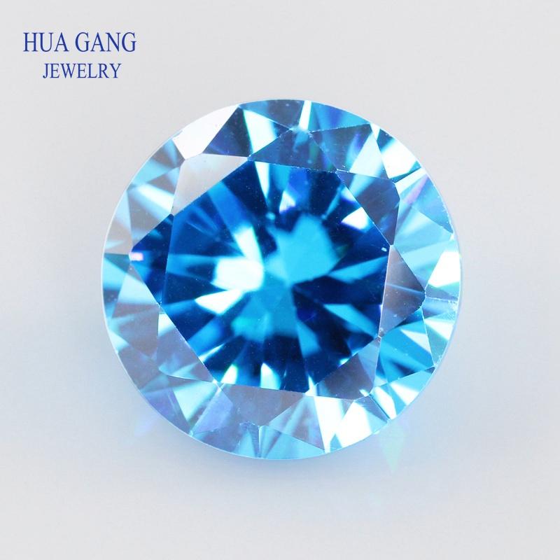 5A Zirkonia Stein Mehrfarbig Runde Form Brillantschliff Lose CZ Steine Synthetische Edelsteine Perlen Für Schmuck 1,0~20mm AAAAA
