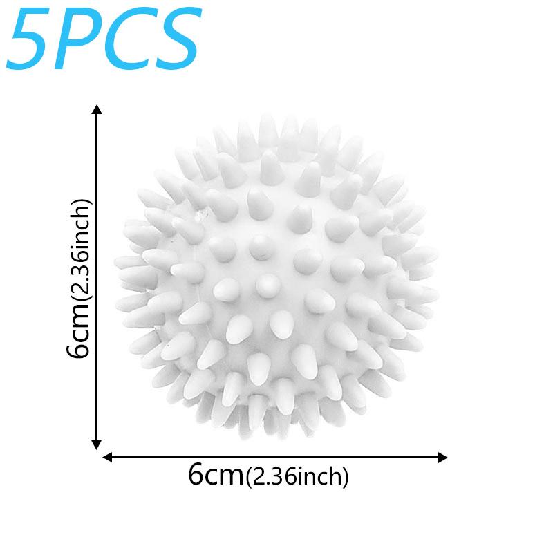 5PCS Laundry Balls Anti-Winding Magic Balls Drying Cleaning Household Washing Essential Cleaning Supplies for Laundry Reusable