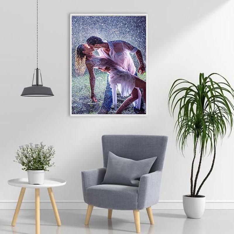 DIY Lover Couple 5D Diamond Painting Full Round Drill Resin Cartoon Diamont Embroidery Cross Stitch Mosaic Art Home Decor