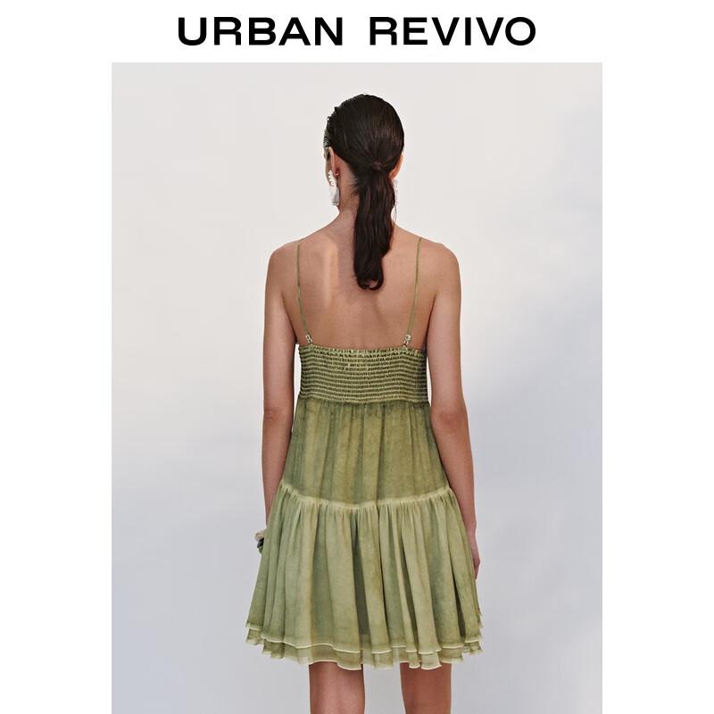 UR 2025 Autumn Lace Strap Mini Dress