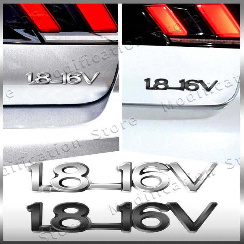 3D Chrom Metall 1.8-16V Emblem Heckklappe Heckklappe Abzeichen Aufkleber Dekor Für Opel ZAFIRA ASTRA-1.6 Optima Corsa Vectra Insignia