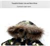 2025 Kids' Mid-Length Down Cotton Jacket with Fur Collar for Boys and Girls - Thickened for Autumn and Winter