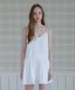 Pink Pineapple Meadow Pintuck Cami Dress_White