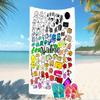 Customizable Personalized Beach Towels Nanimate Insanity Themed designs.Suitable for the Beach, Yoga, Sports;ideal As Beach Accessories