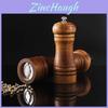 Rustic Wooden Spice Grinder Set With Adjustable Mechanism For Cooking Enthusiasts