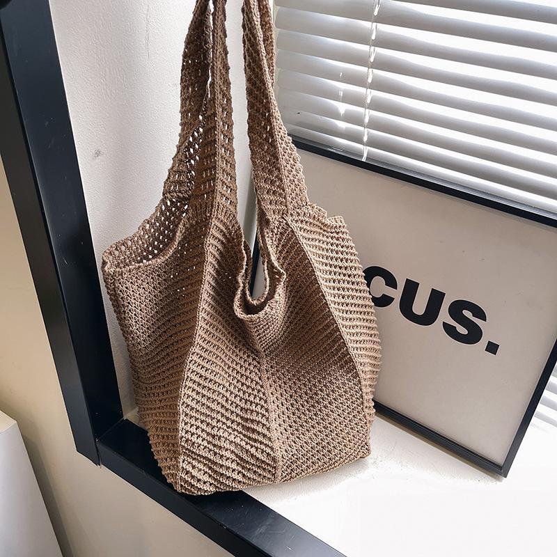 Women's Bag New Versatile Shoulder Bag Casual Summer New Woven Straw Bag Trendy Girls Bag Trendy Bag