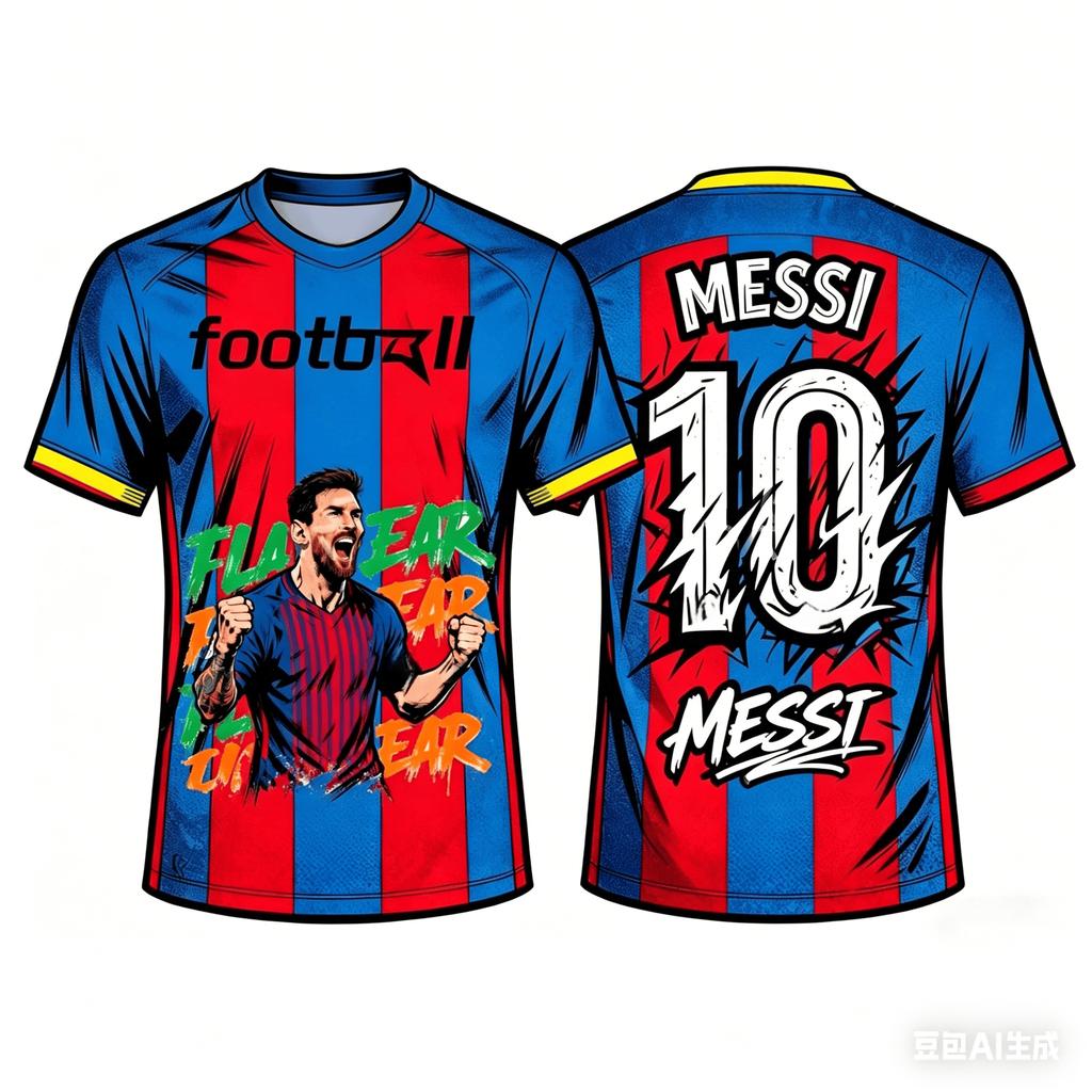 Schnelltrocknendes atmungsaktives Messi Sport 3D-gedrucktes T-Shirt für Erwachsene und Kinder, Nummer 10, Perfekt zum Laufen und Fußballschauen