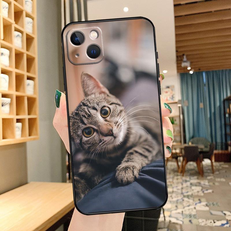 Applicable IPhone16 Mobile Phone Case New Couple Animal Cute Cat Mobile Phone Case Cat Phone Case