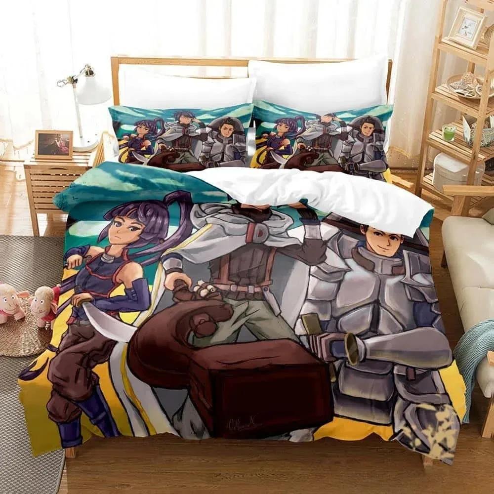 3D Cartoon Log Horizon Bettwäsche-Set Einzelbett Twin Full Queen King Size Bettset Erwachsene Kind Schlafzimmer Bettbezug-Sets Für Heimtextilien