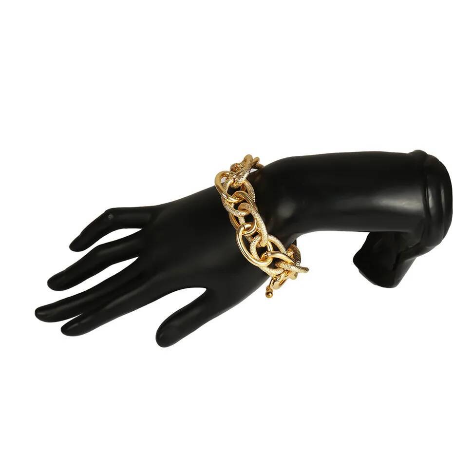 IngeSight.Z Punk Hip Hop Gold Color Choker Necklace Women Statement Fashion Necklaces Gothic Cuban Chunky Chain Charm Necklace