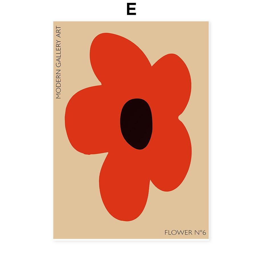 Abstract Flowers Wall Art Posters Gallery Prints Canvas Decorative Painting Wall Decoration Mural Pictures Living Room Decor