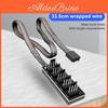 F5 Pwm Coolmoon Splitter Fan Wide Compatibility 1 To 5 4 Pin 335cm Cable Cpu