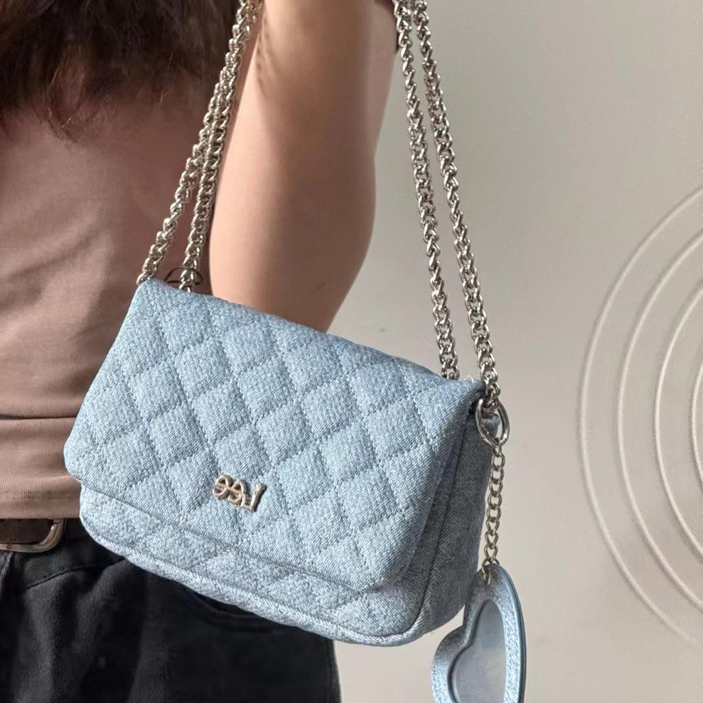 New Lee PU Shoulder Bag, Crossbody Bag Small Women's Light Blue LE230048M-502