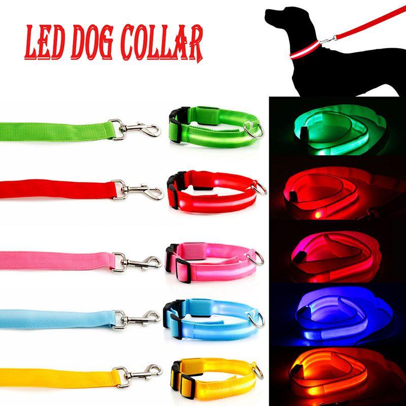 Haustier LED leuchtendes Hundehalsband wiederaufladbar für kleine mittlere große Hunde