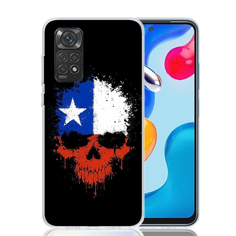 Chile Flag Phone Case For Xiaomi Redmi Note 13 14 15 Pro Plus 12S 12 14S 11S 11E 10 10S 11 11T 5G 4G Cover Coque Redmi Note 13 1