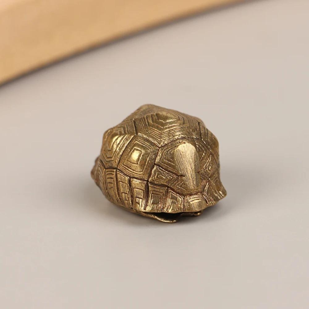 

4pcs Retro Brass Tortoise Shell Figurines Cute Tortoise Ornament Birthday Gift 4pcs