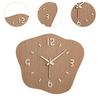 Wall Clock Irregular Clock Hanging Ornament Wall Decor for Dining Room Apartment