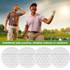 6Pcs Flat Shaped Golf Balls Putting Training Aid Honeycomb Construction Lightweight Portable Golf Practice Balls Accessories