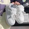 Girls Heart Thick Bottom Love Little White Shoes Women's  New Ins Lightweight Breathable Student Versatile Skirt Board Shoes