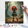 Disney Brave Merida Princess Digital Oil Painting Art Kit Hand Painted Home Decor