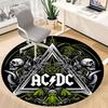 1pc ACDC Chair Carpet for Office Non-Slip, Soft & Comfortable, Carpet for Office, Gaming, Lightweight Round Floor Mat
