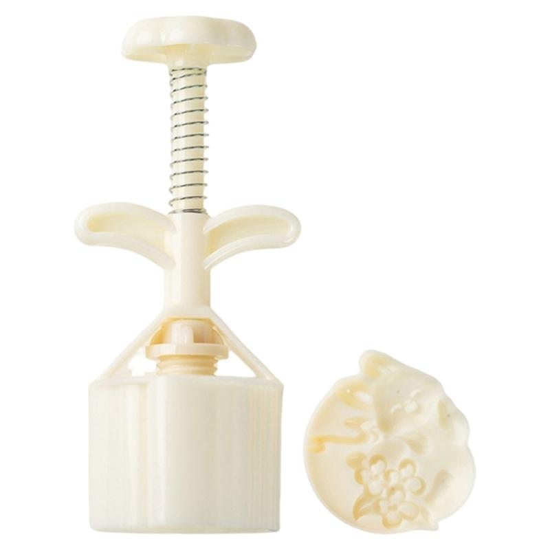 

Flower Rabbits Moon Cake Press Molds Cookie Stamps Chinese MidAutumn Moon Cake Maker Decorating Tool for Making Cookie 1