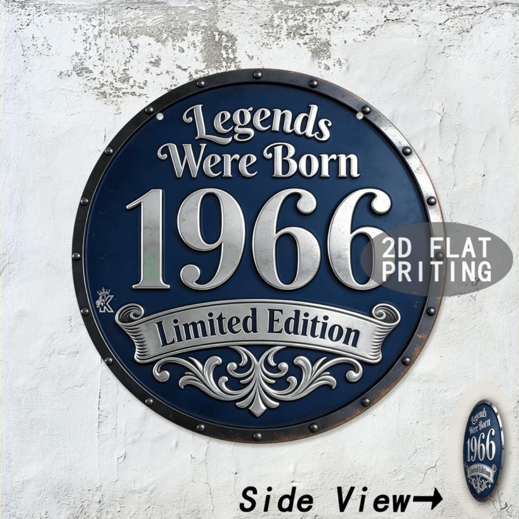 D Flat Metal Aluminum Sign Retro Vintage Wall Art Indoor Outdoor Decor for Garage Bar Living Room x Inch Birthday Mem